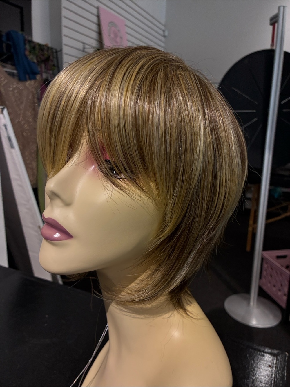 Affordable Layered Women’s Wig in Honey Brown